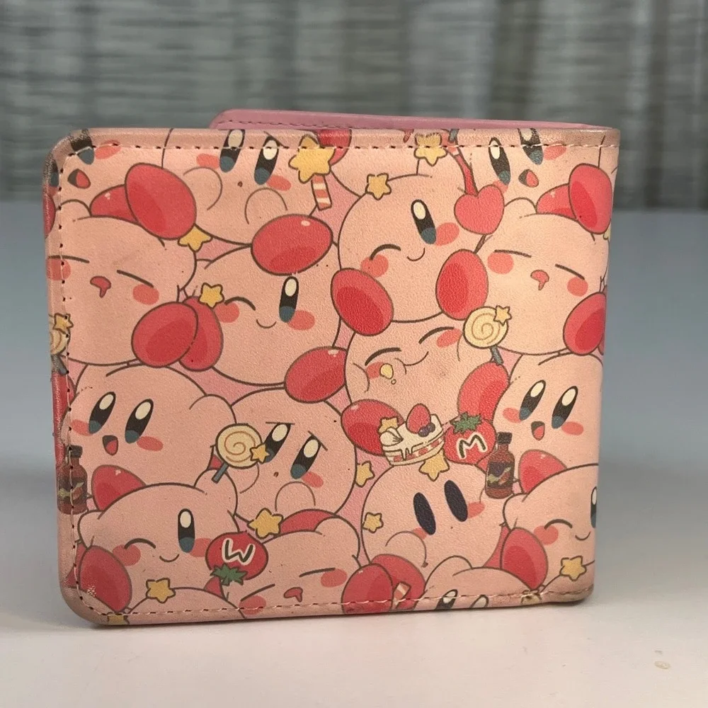 Nintendo Kirby Bifold Wallet Pink Unisex OS Good All Over Print Sweets Anime